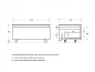 SLIDER Тумба нижняя с одним выкатным ящиком, Чёрный фьюжн 800x480x315, SLIDER-800-1C-PI-NF-P