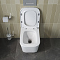 Унитаз подвесной безободковый с сиденьем и смывом ТОРНАДО BelBagno DUE-TOR BB5171CH-TOR/SC