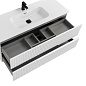 Тумба подвесная с керамической раковиной, CEZARES DUET-N, 120 см Bianco Opaco DUET-N-1200-2C-SO-BO + CZR-8095-120