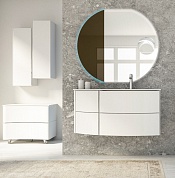 Комплект мебели с раковиной из искусственного мрамора для ванной комнаты Cezares Soho 60 см Bianco Opaco