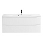Тумба с раковиной подвесная BelBagno Marino 1200, Bianco Opaco, 1200x450x500, MARINO-1200-2C-SO-BO-P/BB1200/450-LV-MR-PR