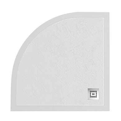 Поддон из искусственного мрамора BelBagno TRAY-MR-UNO-R-90-550-35-W-CR