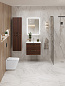 Тумба подвесная с керамической раковиной, Belbagno DUE, 50 см Noce DUE-500-2C-SO-NOCE-P+RS333MBSN.4/160+BB-8076-3-50