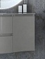 VAGUE Шкафчик подвесной с одной распашной створкой, левосторонний, Grigio lucido, 34x40x55, 54856