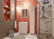 Комплект мебели для ванной комнаты напольный Эстет Kare Luxe 600х450, 2 ящика