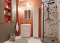 Комплект мебели для ванной комнаты напольный Эстет Kare Luxe 600х450, 2 ящика
