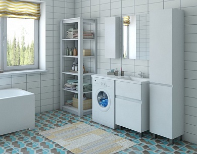 Комплект мебели для ванной комнаты напольный Эстет Dallas Luxe 1500х482, 2 ящика, правосторонний
