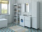 Комплект мебели для ванной комнаты напольный Эстет Dallas Luxe 1500х482, 2 ящика, правосторонний