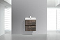 Тумба подвесная с раковиной из литьевого мрамора BelBagno PIETRA MINI 50 Stone