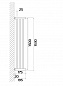 Полотенцесушитель водяной Приоритет MINI-3 хром 150x17,5 см