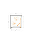 Душевой уголок CEZARES LUX-AH-FS-1-70/80-C-CR