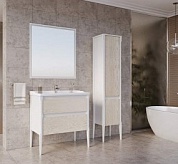 Комплект мебели для ванной комнаты напольный ASB-Woodline Лорена 80, бежевый