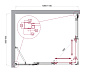 Душевой уголок BelBagno LUCE-AH-21-110/90-C-Cr
