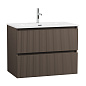 Тумба с раковиной подвесная BelBagno UNO-900-2C-SO-СO Бежевый матовый, раковина белая BB-8099-90
