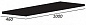 CADRO Столешница из HPL материала Nero Magma 100x46x1,3, CADRO-100-HPL-NRM