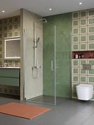 Душевой уголок BelBagno MARMI-A-1-80-C-Cr прозрачное стекло, профиль хром
