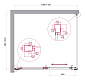 Душевой уголок BelBagno LUCE-AH-1-110/100-C-Cr прозрачное стекло, профиль хром