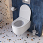 Унитаз подвесной безободковый с сиденьем и смывом ТОРНАДО BelBagno SOFT-TOR BB084CH-TOR/SC
