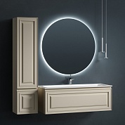 Комплект мебели для ванной комнаты подвесной с двойной раковиной SANCOS Very 120, Beige Soft VR120CE+CN7016