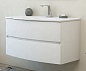 Тумба со стеклянной раковиной для ванной комнаты Cezares Dalila 100 см Frassinato Bianco