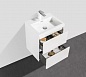 PIETRA MINI База под раковину подвесная с двумя выкатными ящиками, Bianco Lucido, 500x400x615, PIETRA MINI-500AS-2C-SO-BL