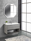 Тумба подвесная с керамической раковиной BelBagno KRAFT 80 см Cemento Grigio