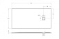 Поддон из искусственного мрамора BelBagno TRAY-MR-UNO-AH-160/80-35-W-CR