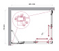 Душевой уголок BelBagno LUCE-AH-21-100/80-C-Cr