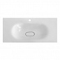 Тумба подвесная с раковиной из искусственного мрамора для ванной комнаты Cezares ECO 120 см Bianco Opaco