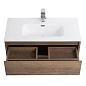 Тумба с раковиной подвесная Belbagno KRAFT 39-800, Rovere Tabacco, 810х390х515, KRAFT 39-800/390-2C-SO-RT/BB800/390ETL