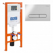 Система инсталляции для унитазов BelBagno BB002-80 с кнопкой смыва BB005-PR-CHROME