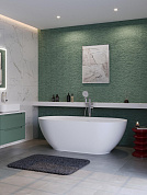 Ванна из искусственного камня Solid Surface 1700x800x575, BELBAGNO BB-ETNA-170-80-58-SSB белая матовая