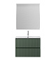 Тумба с раковиной подвесная BelBagno UNO-MINI-1000-2C-SO-VO Еловый матовый, раковина белая BB-8099-3-100