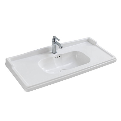 Раковина керамическая CEZARES 100 см, CZR-ELT-100-LVB