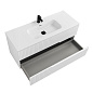 Тумба подвесная с керамической раковиной, CEZARES DUET-N, 120 см Bianco Opaco DUET-N-1200-2C-SO-BO + CZR-8095-120