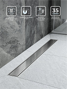 Душевой лоток BELBAGNO MARINO 60 см, BB-LD-MARINO-60-CR хром