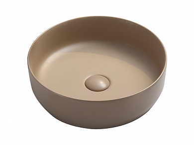 Умывальник чаша накладная круглая (цвет Капучино Матовый) Ceramica Nova Element 390*390*120мм