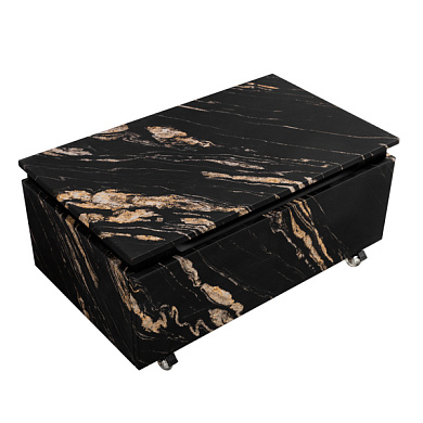 SLIDER Тумба нижняя с одним выкатным ящиком, Чёрный фьюжн 800x480x315, SLIDER-800-1C-PI-NF-P