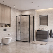 Душевой уголок BelBagno UNO-195-AHF-31-120/80-C-NERO