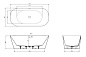 Акриловая ванна отдельностоящая BelBagno BB716-1700-800
