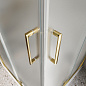 Душевой уголок BelBagno LUCE-A-2-90-P-ORO рифленое стекло, профиль глянцевое золото