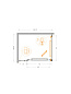 Душевой уголок CEZARES LUX-AH-FS-11-100/80-C-CR