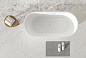 Ванна из искусственного камня Solid Surface CEZARES CZR-COMFORT-170-75-53-SSB-HND