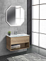 Тумба подвесная с керамической раковиной BelBagno KRAFT 80 Rovere Nebrasca Nature