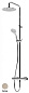 Душевая стойка Cezares LEAF-CDA-25-L-ST
