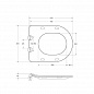 Унитаз подвесной безободковый с сиденьем BB051CHR/BB051SC