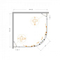Душевой уголок CEZARES MOLVENO-R-22-100+20-C-GM-IV