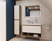 Комплект мебели для ванной комнаты подвесной Эстет Monaco Wood 1000х476, 1 ящик