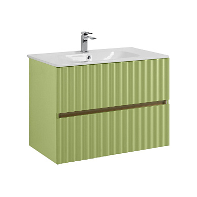 ELEGANT База под раковину подвесная с двумя выкатными ящиками, 80 см AM-ELEGANT-800-2C-SO-MN-P мята