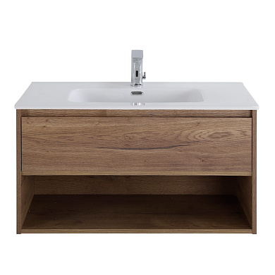 Тумба с раковиной подвесная Belbagno KRAFT 1000, Rovere Tabacco, 1000x460x500, KRAFT-1000-1C-SO-RT/BB1000ETL